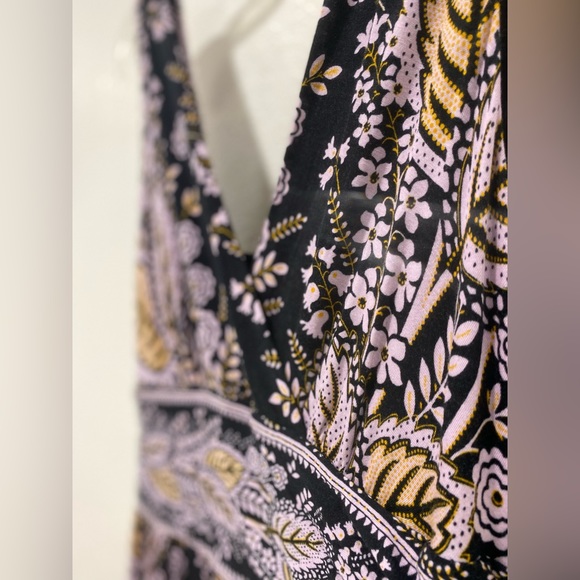 MEAVE Lavender Leafy Bohemian Maxi Dress - Picture 2 of 8